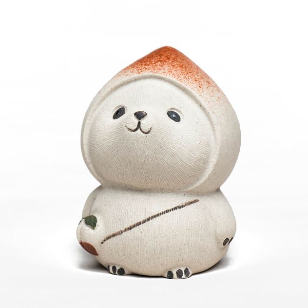 Panda Tea Pet, White Yixing Clay Panda Figurine