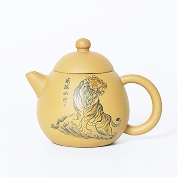 Wuhui Heini Black Dragon Egg Yixing Teapot - Long Dan Zisha Tea Pot 220ml