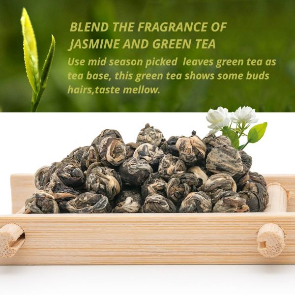 2020 Jasmine Dragon Pearls Green Tea 2nd Grade Oriarm Tea Shop