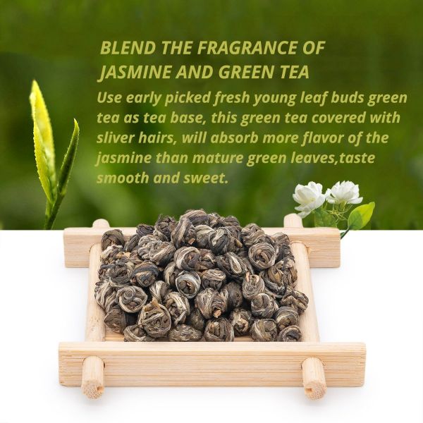 2020 Jasmine Pearls Green Tea 1st Grade Oriarm Tea Shop