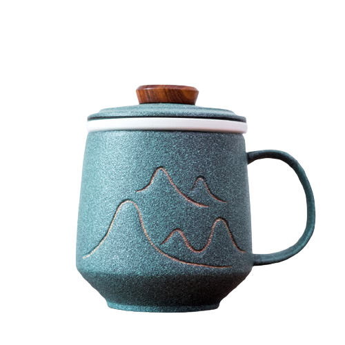 Tea mug hot sale with lid