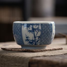 Blue and White Porcelain Tea Cup
