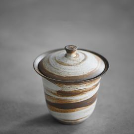 Coarse Pottery Gaiwan Teacup