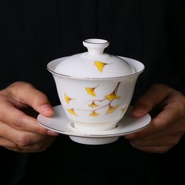 Gingko Tea Gaiwan Covered Bowl 