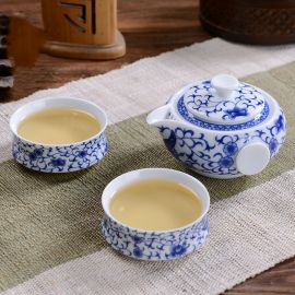Blue and White Porcelain Tea Set
