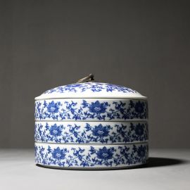 Blue and White Porcelain Tea Canisters ,Tea Cake Jars