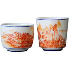 Jingdezhen Ice Crackle Glazed Teacups